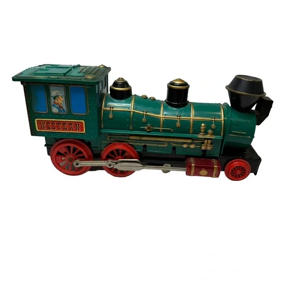 Jouet Locomotive En Tôle Trade Mark Modern Toys - 32 Cm - Occasion